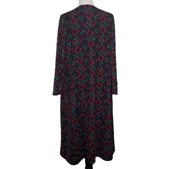 Lularoe Womens Sarah Long Duster Size Small Geometric Cardigan Front Pockets - Picture 5 of 9